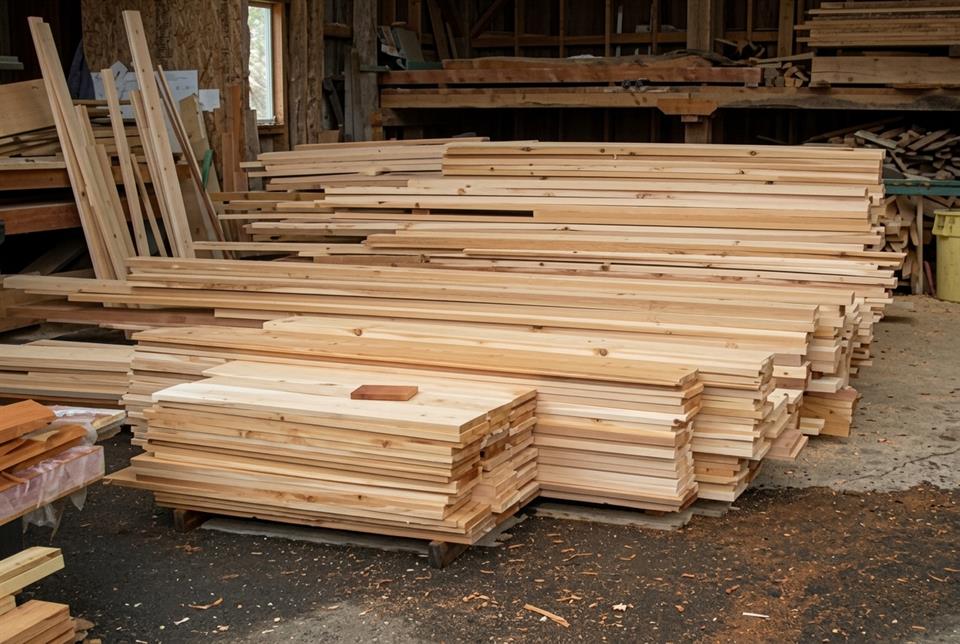 1-Inch and 2-Inch Rough-Cut Lumber Inventory